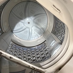 洗濯機（東芝 ZABOON 8kg）＋洗濯機ラックセット／動作良好／引取限定の画像