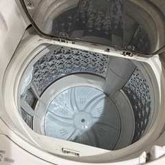 洗濯機（東芝 ZABOON 8kg）＋洗濯機ラックセット／動作良好／引取限定の画像