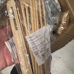 スティック砂糖、ガムシロップ、マドラーの画像