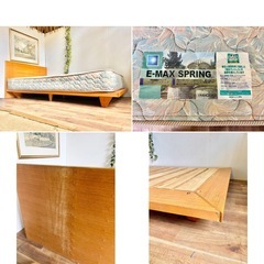 セミダブルベッド 木製フレーム FRANCEBED フランスベッドマットレスの画像