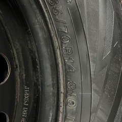 ヴィッツ外し 165/70R14 ヨコハマ　アイスガード iG70 ホイール付き4本セットの画像