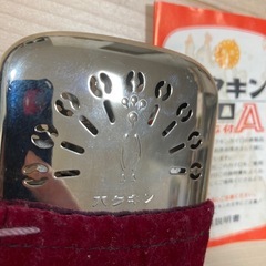 昭和レトロ ハクキンカイロA 元箱・巾着付【美品】の画像
