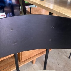 🪑kanademono カナデモノ🪑ダイニングチェア🪑ファブリック🪑ブラック🪑2756の画像