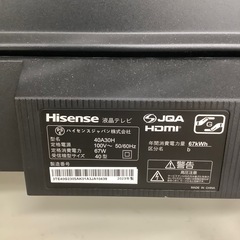 Hisense 液晶テレビ【トレファク東大阪店】の画像