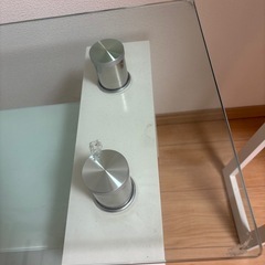 ガラステーブル　テレビ台の画像