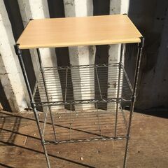 JM20591K)スチールラック＜幅：約45cm 高さ：約90cm 奥行：約30cm＞中古品【取りに来られる方限定】　の画像