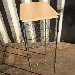 JM20591K)スチールラック＜幅：約45cm 高さ：約90cm 奥行：約30cm＞中古品【取りに来られる方限定】　の画像