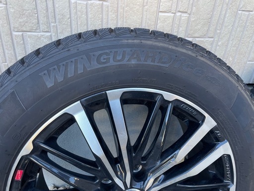 【30後期アルファード装着品】スタッドレスタイヤ＋ホイール4本セット 225/60R17