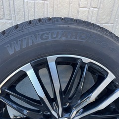 【30後期アルファード装着品】スタッドレスタイヤ＋ホイール4本セット 225/60R17  の画像