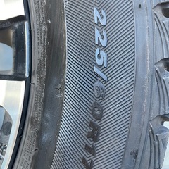 【30後期アルファード装着品】スタッドレスタイヤ＋ホイール4本セット 225/60R17  の画像