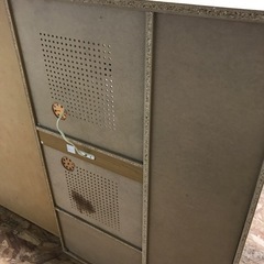 ジャングルジャングル貝塚店　レンジ台　茶色　ブラウン　木　木目　コンセント　棚　引き出し　中古　貝塚市　二色浜の画像