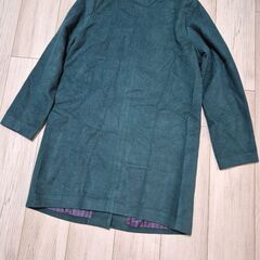 グリーン　チェスターコートの画像