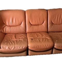 本革ソファ大型Ｌ字の画像