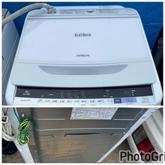 お薦め品‼️分解洗浄済み‼️激安‼️日立洗濯機8kg2018年の画像