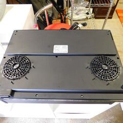 【JM942】IRIS OHYAMA IHC-WKG2-B IHクッキングヒーター 2口 IHコンロ 台付き アイリスオーヤマ 2020年製の画像