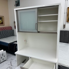 横幅100cm♪スリムなレンジボード ✨他にもキッチン収納あります‼️の画像