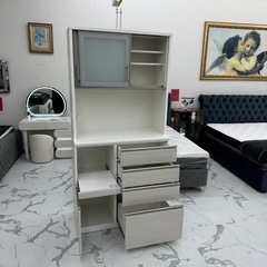 横幅100cm♪スリムなレンジボード ✨他にもキッチン収納あります‼️の画像