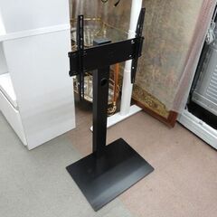 テレビスタンド 壁寄せタイプ 幅49.5㎝ 高さ調節可能 ブラック テレビ台 TVスタンド 自立型 札幌 西岡店の画像