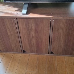 扉付きカラーボックス3段×2個の画像