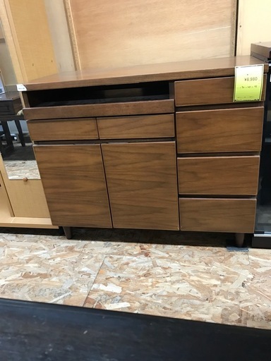 ジャングルジャングル貝塚店　チェスト　木　木目　ブラウン　茶色　引き出し　棚　中古　貝塚市　二色浜