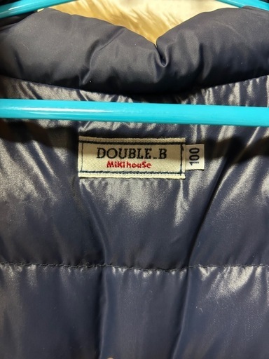 DOUBLE.B ダウンコート 100cm ネイビー