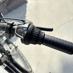 Breeze シティサイクル 27インチ 6段変速 LEDオートライト 自転車 ママチャリ 黒 直接引き取り歓迎 mw0990の画像