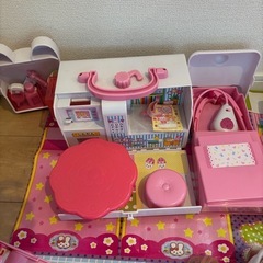 メルちゃん★①美容院②病院③お家セット★メルちゃん3体の画像