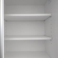 【ジモティー割引あり】【ジャングル守口店】 食器棚 ニトリ ダークブラウンW89.5cm×D50.5cm×H190cm　　　の画像