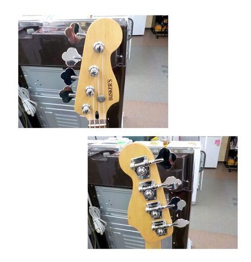 FERNANDES エレキベース ブラック中古ソフトケースストラップシールド付 FERNANDES エレキベース ブラック中古ソフトケースストラップシールド