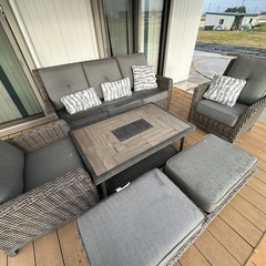 コストコ購入　元値　20万円　ガーデン机ソファセットの画像