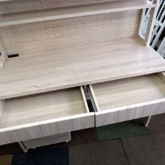  幅120㎝ シンプルデスク 学習机 袖付き ナチュラルカラー デスク シンプル&スマート 札幌 北20条店の画像