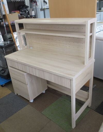  幅120㎝ シンプルデスク 学習机 袖付き ナチュラルカラー デスク シンプル&スマート 札幌 北20条店