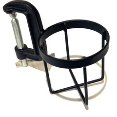 2個セット★クランプ式 ドリンクホルダー ボトルホルダー 鉄製 アウトドア キャンプの画像