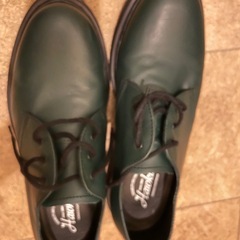 Hawkins、革靴、27.5cm、深緑の画像