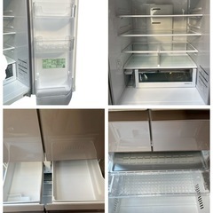 〖倉庫保管品〗 中古 HITACHI 日立 6ドア冷蔵庫 冷凍冷蔵庫 フレンチドア R-HW48R 478L 2021年製の画像