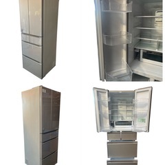 〖倉庫保管品〗 中古 HITACHI 日立 6ドア冷蔵庫 冷凍冷蔵庫 フレンチドア R-HW48R 478L 2021年製の画像