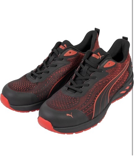 未使用品　Puma 安全靴 ブラック/レッド 27cm 靴 Puma 安全靴 ブラック/レッド27cm
