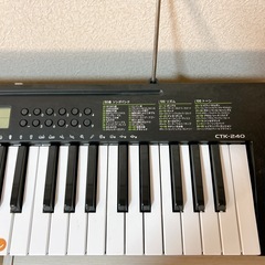 キーボード 電子ピアノ CASIO CTK240 49鍵盤 【カシオ】の画像