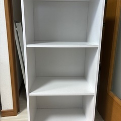 カラーボックス　ホワイト　擦れ有りの画像