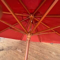 ガーデンテーブル ガーデンパラソル 机 日傘 コーヒーテーブル 屋内&屋外の画像