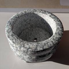 【50円】未使用・青御影石の墓石用丸線香立（実売1万円相当）東広島市にて手渡しor着払い可の画像