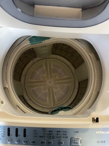 HITACHI 2021年製　7kg 白い約束 全自動洗濯機　配達OK　　