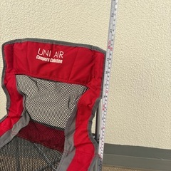 UNI AIR Campers Collection アウトドアチェア レッドの画像