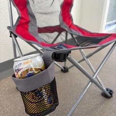 UNI AIR Campers Collection アウトドアチェア レッドの画像