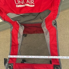 UNI AIR Campers Collection アウトドアチェア レッドの画像