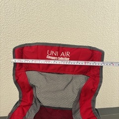 UNI AIR Campers Collection アウトドアチェア レッドの画像