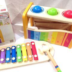 ●●314●Hape 木のおもちゃ / パウンド アンド タップベンチ / 1歳～ 赤ちゃん 幼児 おもちゃ 木琴 玩具 木製 楽器 ドイツの画像