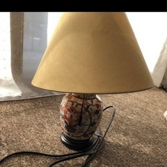 アンティーク　卓上　ランプ　レトロ　昭和　陶器　骨董品の画像