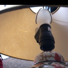 アンティーク　卓上　ランプ　レトロ　昭和　陶器　骨董品の画像