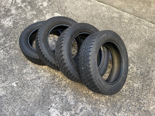 1210-6)はめ替え込み！175/65R15グッドイヤースタッドレス中古4本セット！2020年製アイスナビ6
